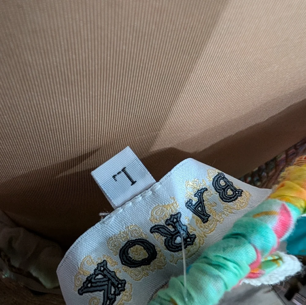 Anthropologie BAROK PARIS Mixed Print Tier Cotton Dress New With Tags Size Large - Picture 7 of 10